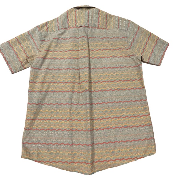 Vintage Orvis Gray/Green Orange Short Sleeve Shirt L‎ - Picture 6 of 10